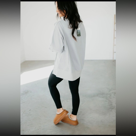 In Loom Jersey Washed Pullover Color Stonewash Womens Size Small Oversized - Picture 4 of 13